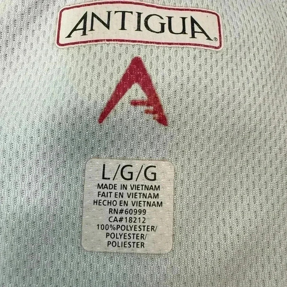 Antigua Chicago Cubs Size Large Short Sleeve Collar Polo Polyester Shirt - Picture 10 of 10